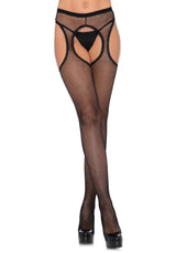 Calze Sexy Fishnet Trim Nero