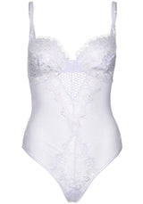 body sexy lace and sheer bianco taglia unica leg avenue