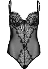 body sexy lace and sheer nero taglia s leg avenue