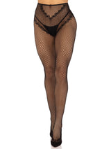 Collant Sexy Crotchless Backseam Nero