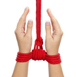 corda bondage 10 metri red lovetoy indossato fronte