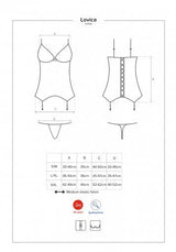 Corsetto e Perizoma Sexy Lovica Rosso