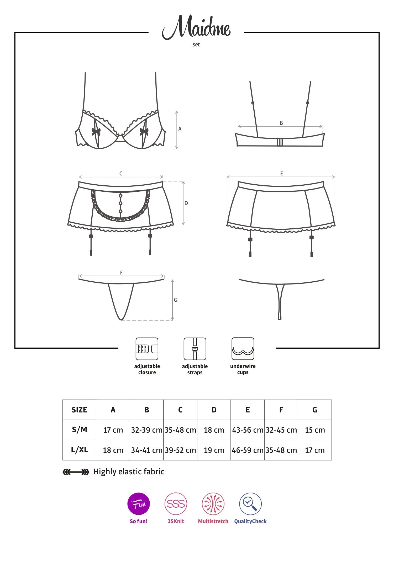 Costume Cameriera Sexy Maidme