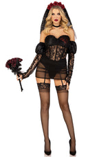 costume sposa sexy heartbreak bride s leg avenue fronte