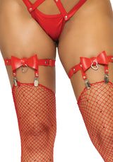 Giarrettiera Sexy Red Bows Rosso