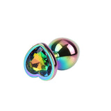 Plug Anale Rainbow Heart Gem Ø 3,3 cm