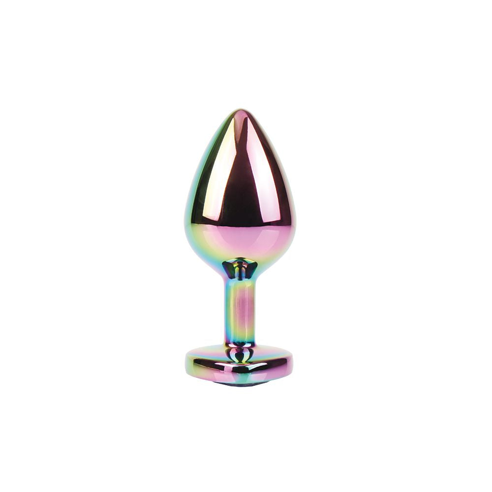 Plug Anale Rainbow Heart Gem Ø 3,3 cm