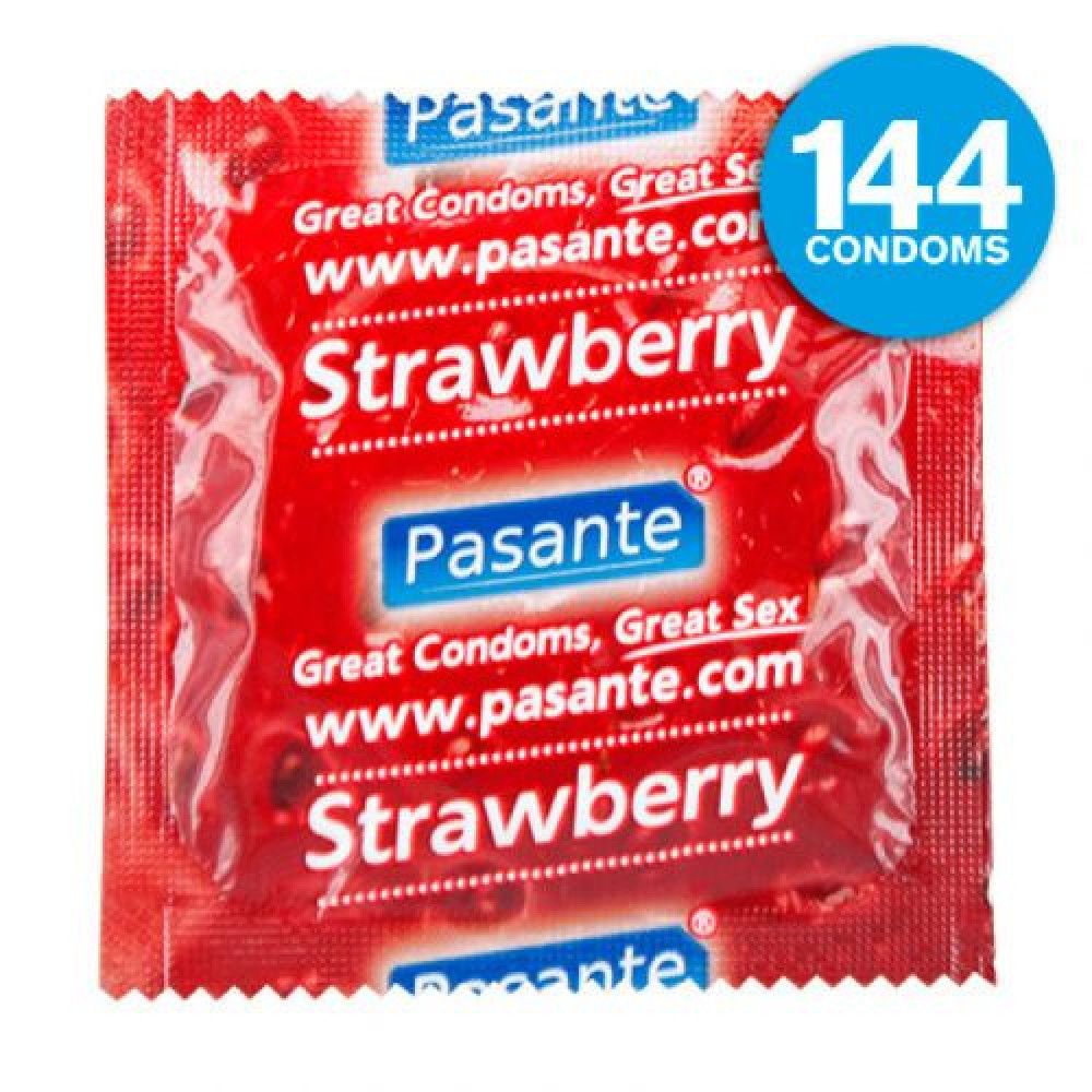 Preservativi Aromatizzati Pasante Fragola 144 pz