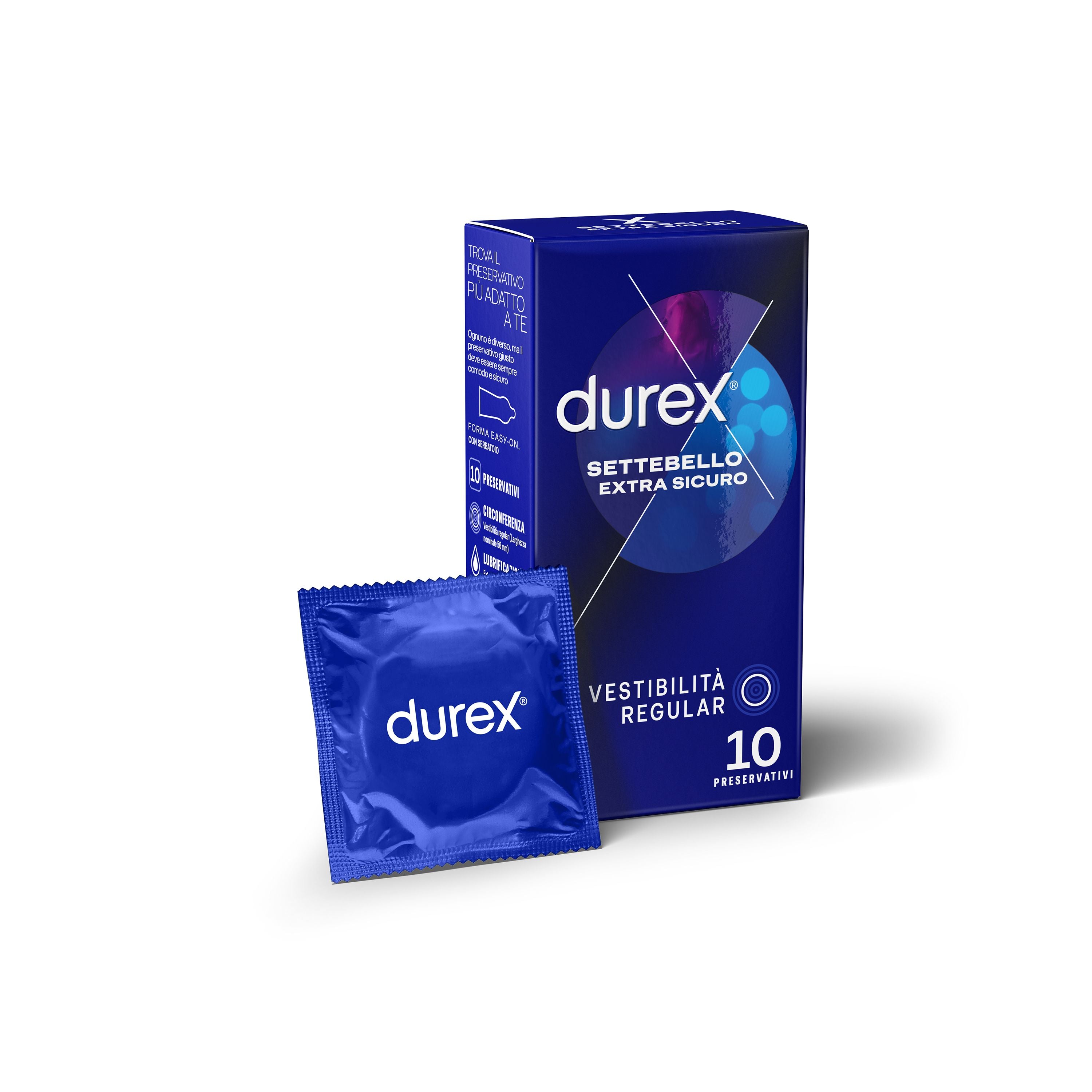 preservativi durex settebello extra sicuro 10pz