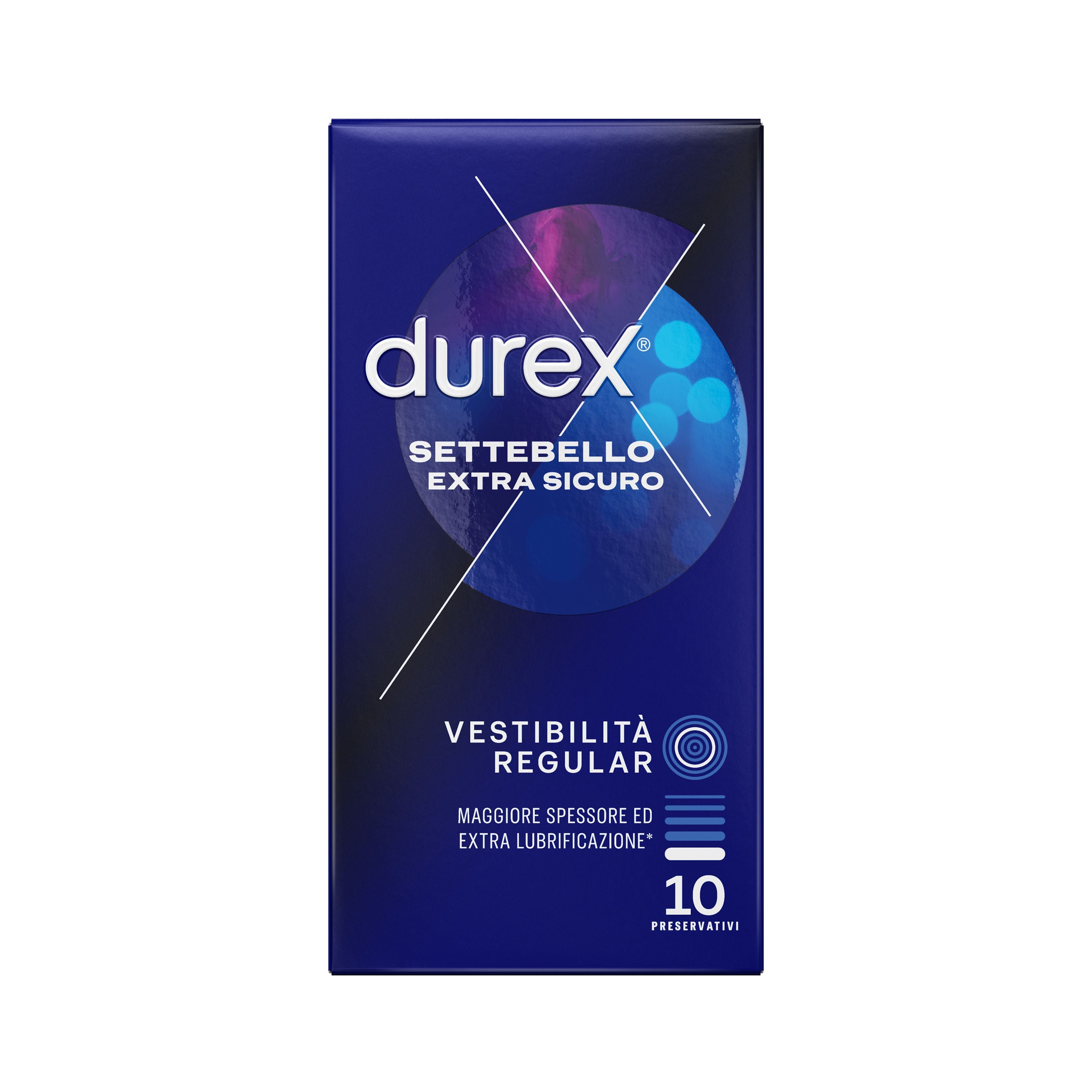 preservativi durex settebello extra sicuro 10pz