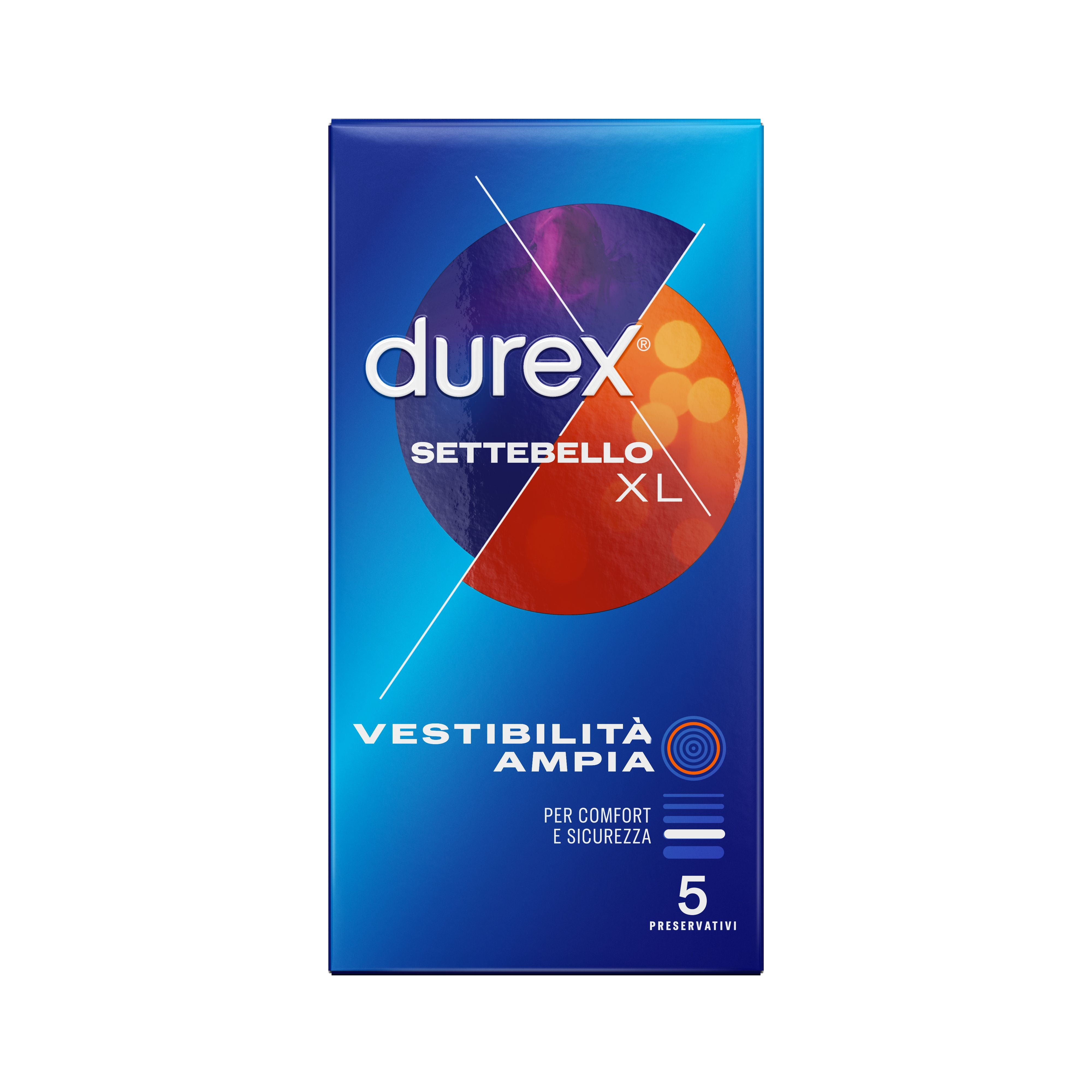 Preservativi Durex Settebello XL 5 pz