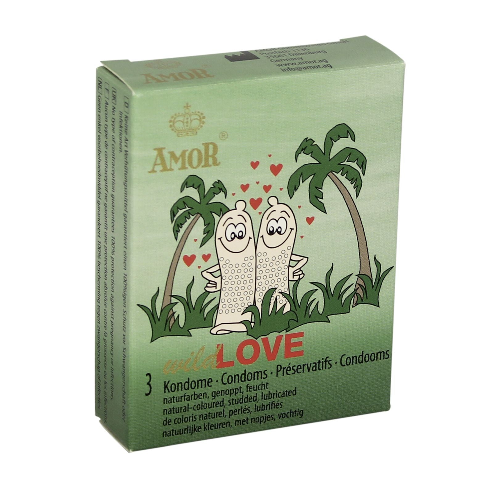 Preservativi Stimolanti Amor Wild Love 3 pz