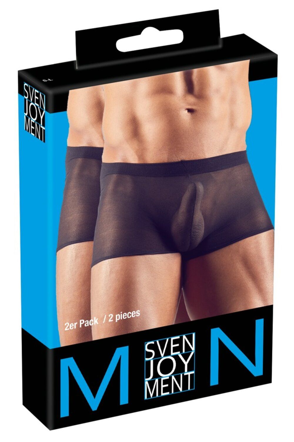 Intimo Uomo Sexy Boxer 2 pz Nero